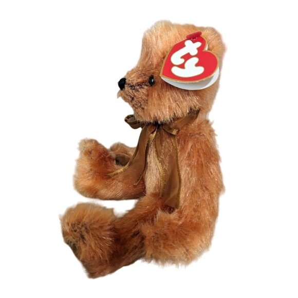 TY Attic Treasures ~ "CLAY" the Jointed Bear 1993 Collectible Bear Retired - Picture 3 of 12